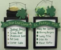 IRISH RESTAURANT SIGNS 2 PC